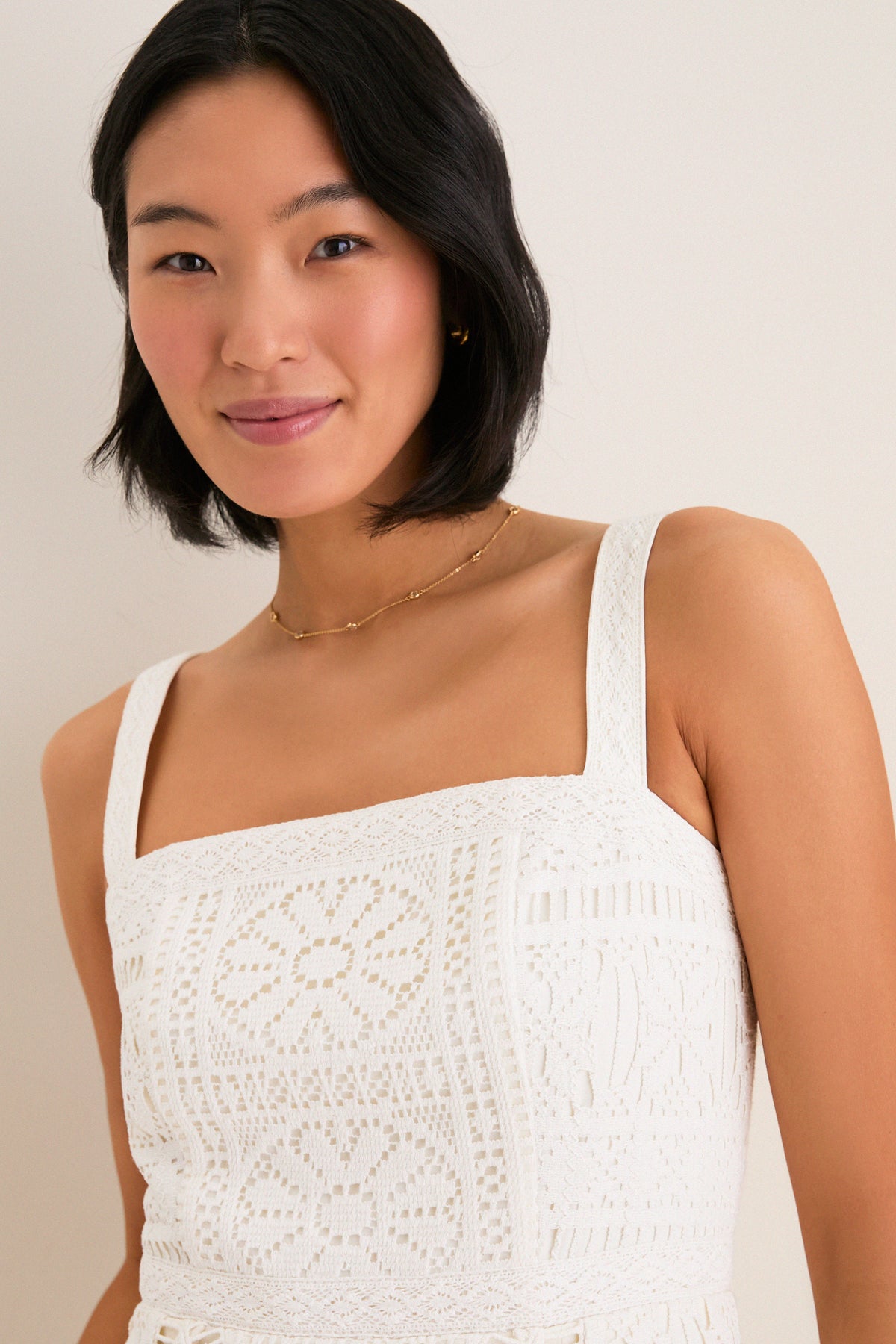 Porcelain Lace Perrine Dress