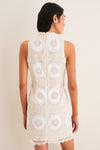 Meringue Medallion Crochet Leighton Mini Dress