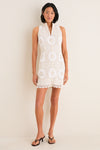 Meringue Medallion Crochet Leighton Mini Dress