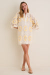 Sunshine Medallion Crochet Arles Mini Dress