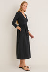 Black Mixed Media Lizzie Dress