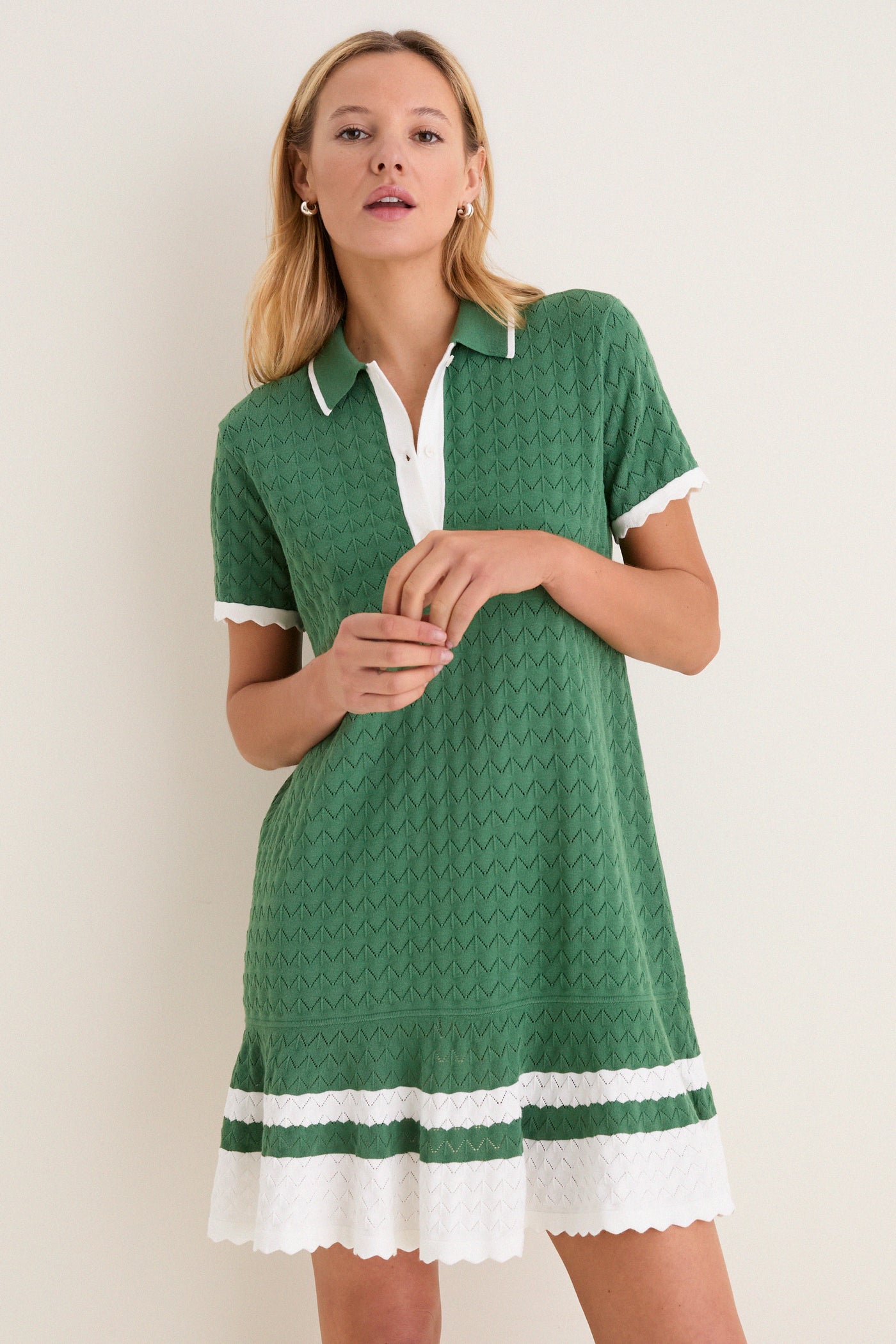 mvp knit polo dress Manning Cartell Vp Knit Dress - White