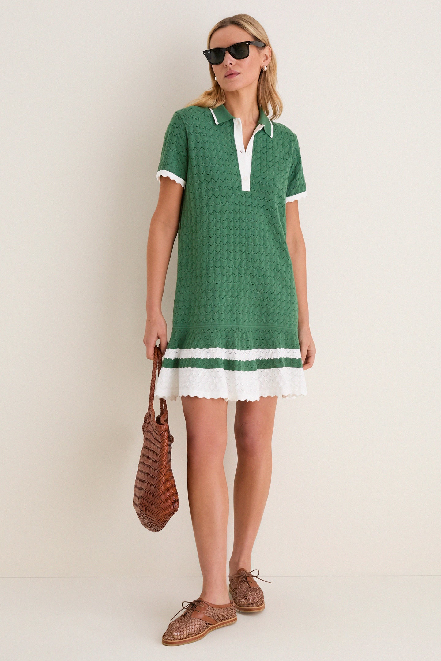 Mountain View May Sweater Polo Dress
