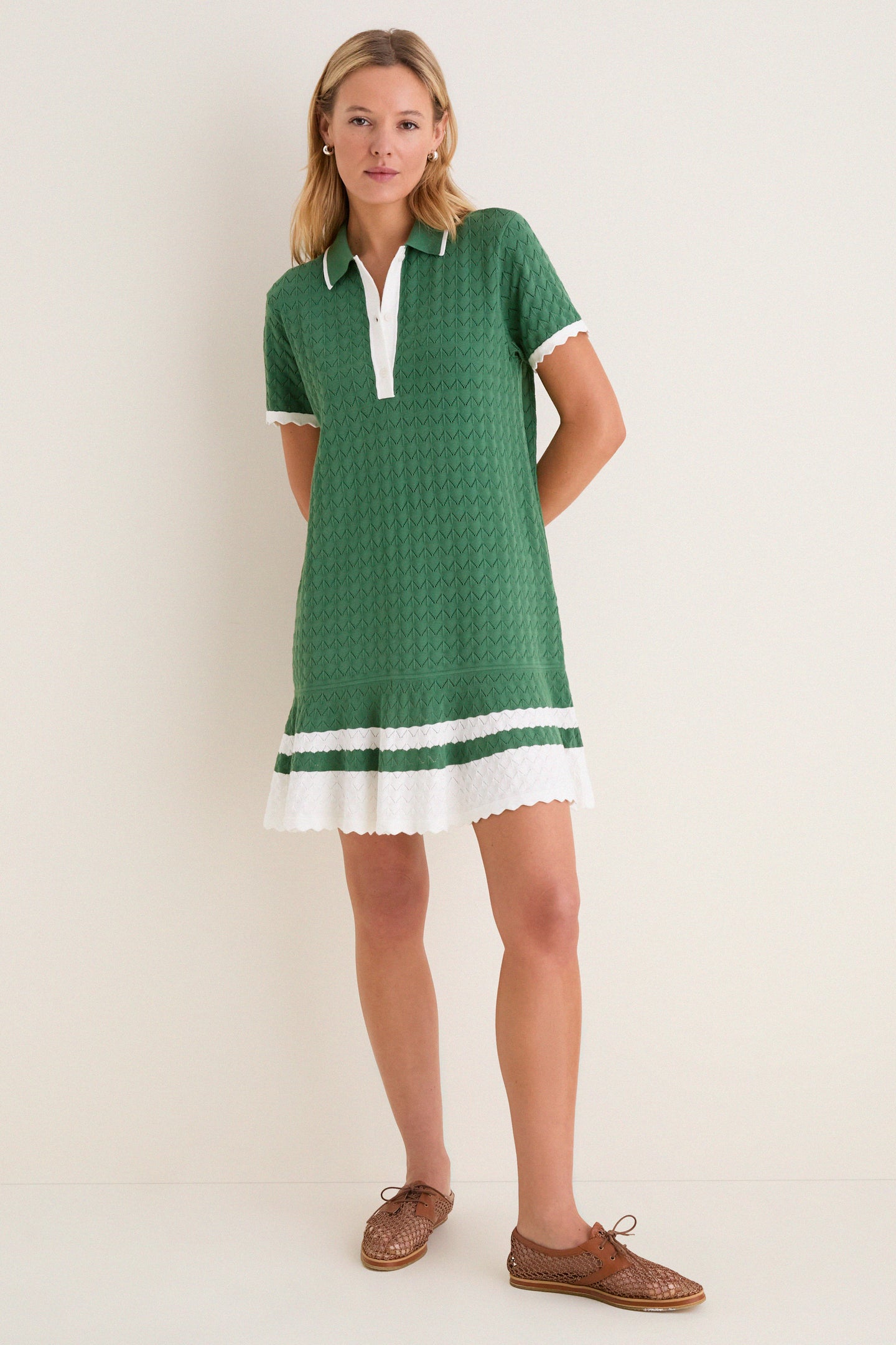 Mountain View May Sweater Polo Dress
