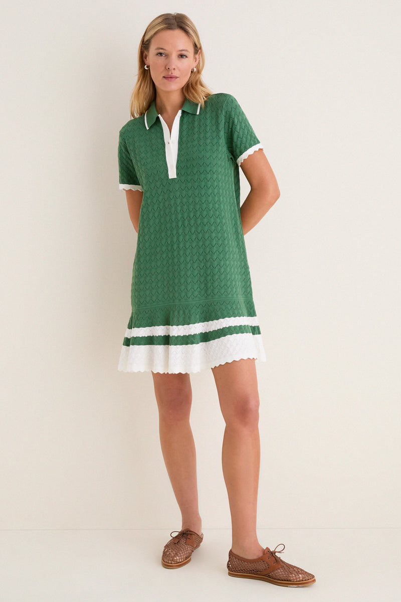 Mountain View May Sweater Polo Dress