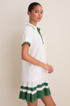 White May Sweater Polo Dress