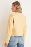 Butter Yellow Leather Rue Lady Jacket