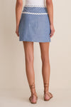Chambray Ric Rac Marcy Mini Skirt