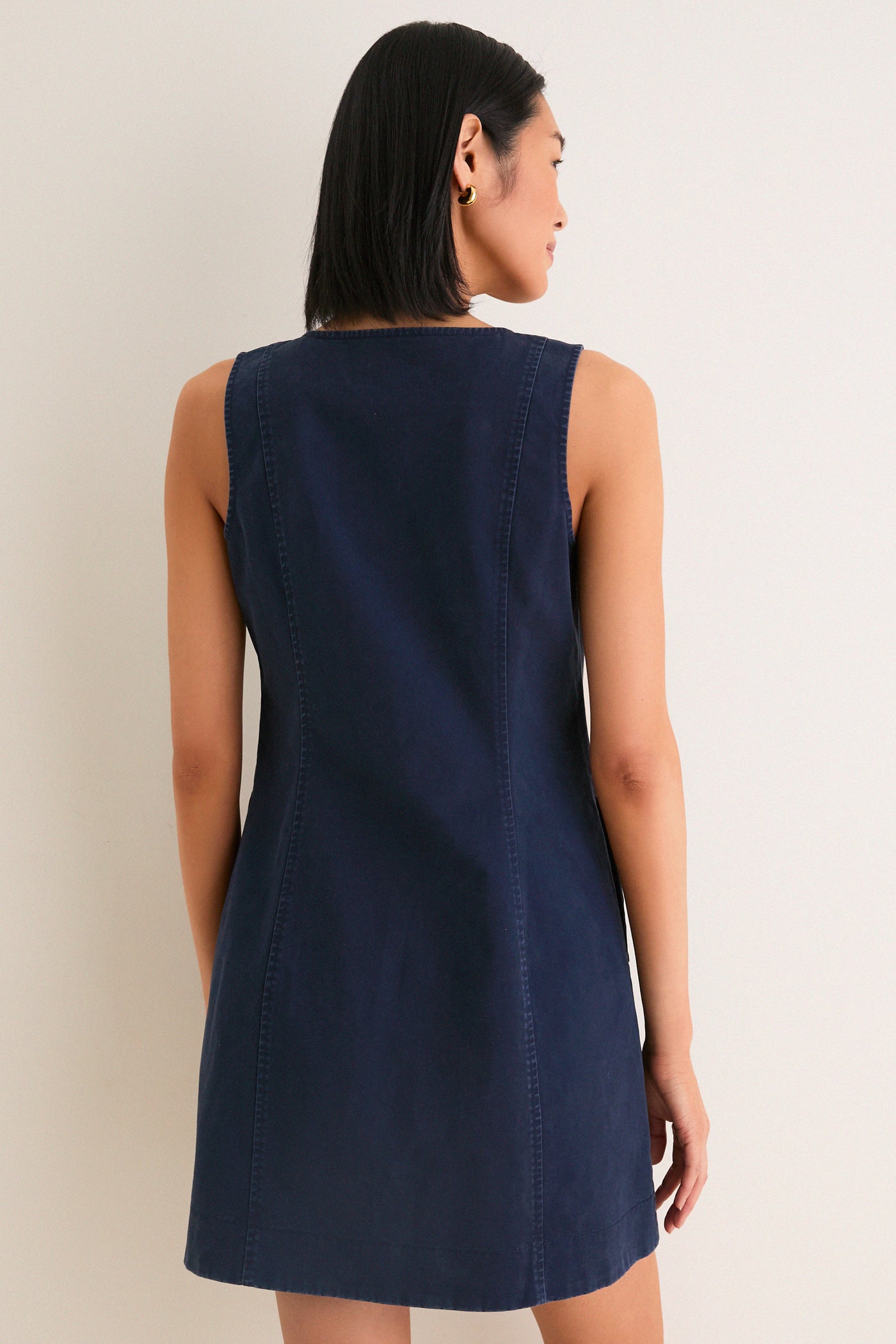 Navy Chino Rhoda Mini Dress