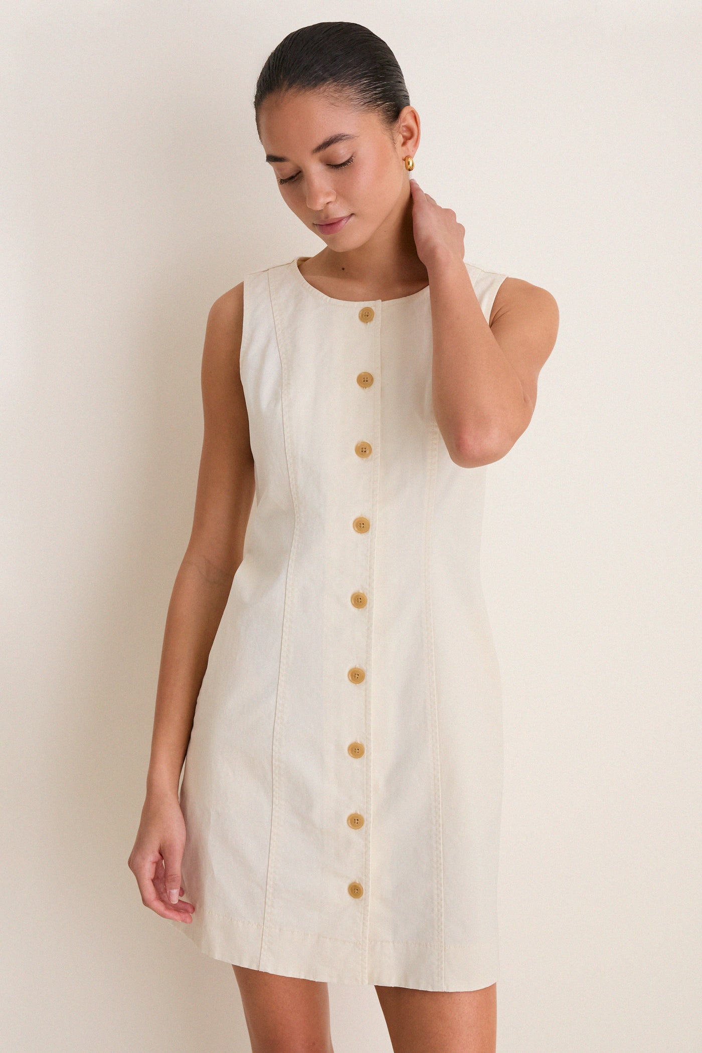 Stone Chino Rhoda Mini Dress