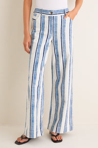 Blue Stripe Pascal Pant
