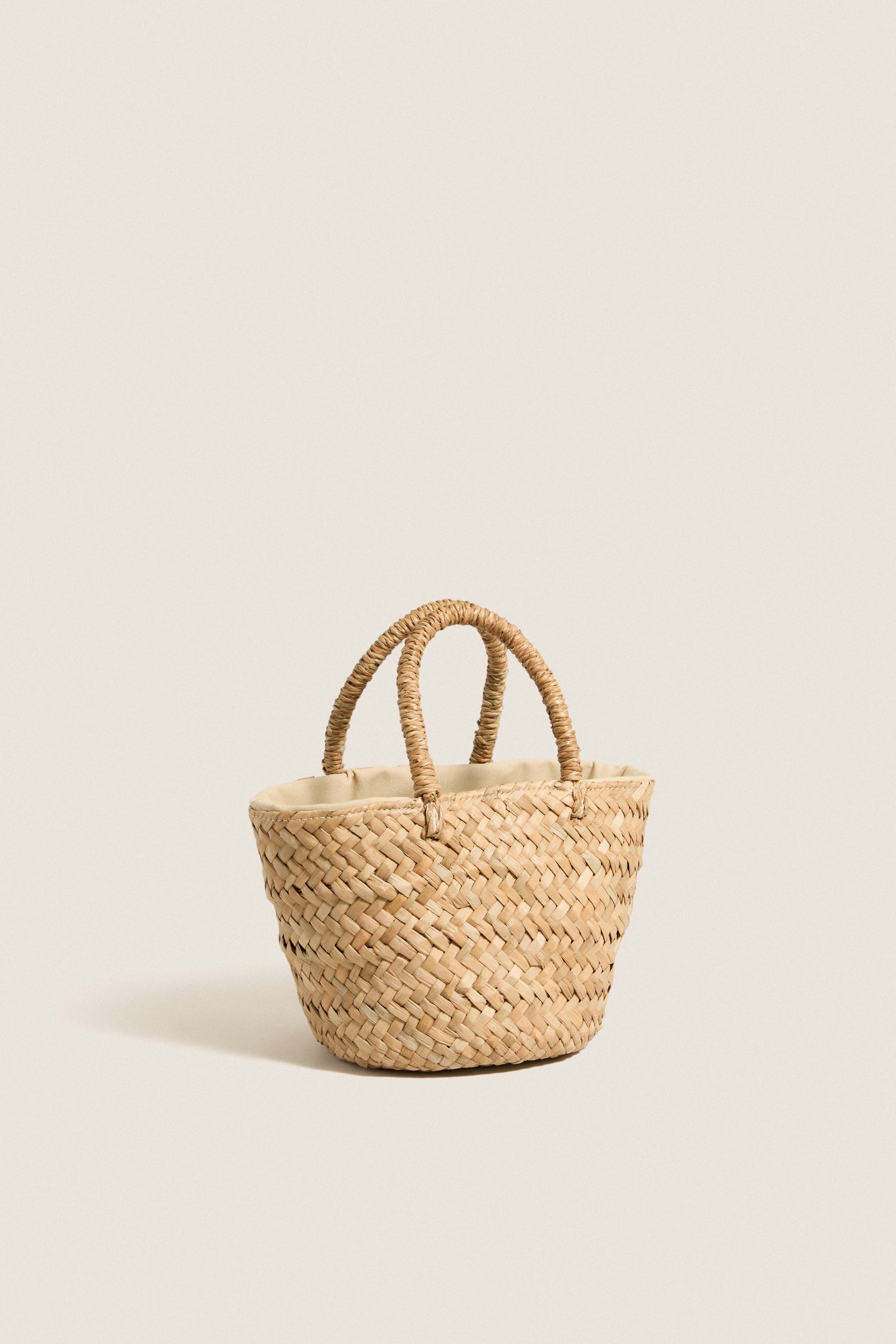 Natural Mini Lotus Tote