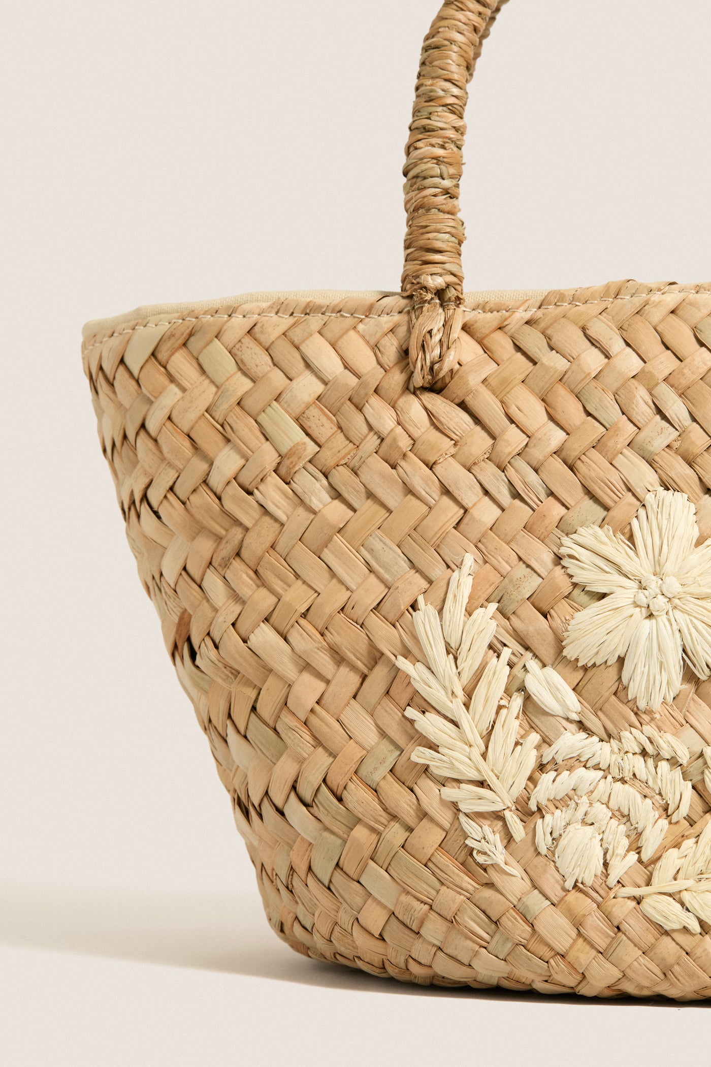 Natural Mini Lotus Tote