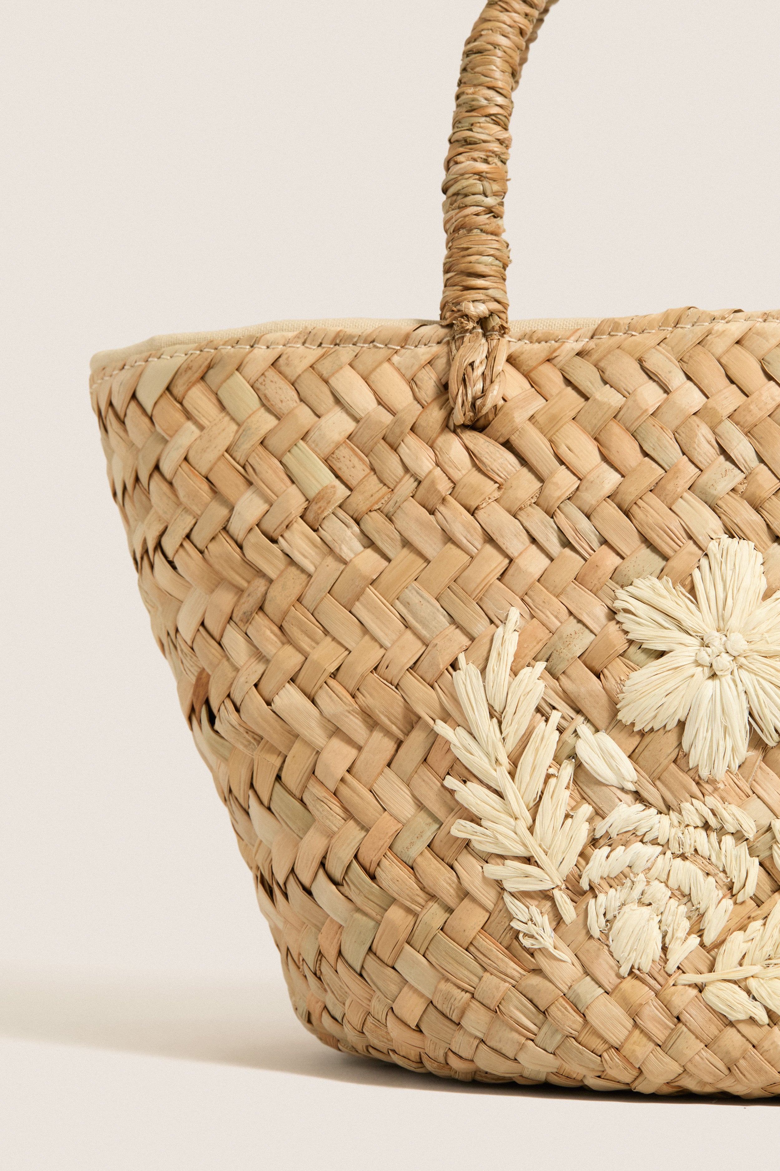 Natural Mini Lotus Tote