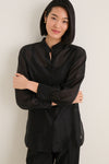 Black Sheer Organza Camelot Tunic