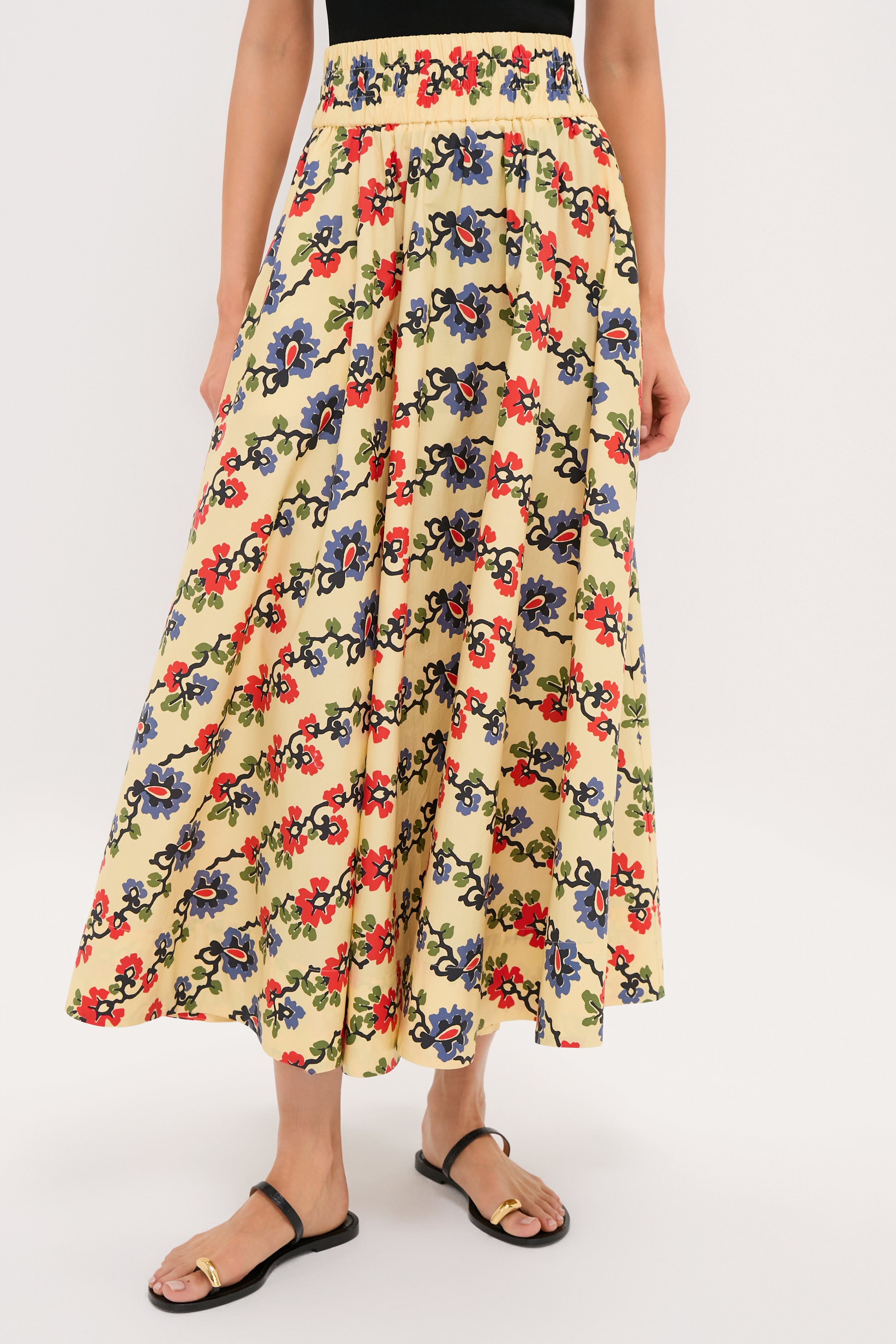 【Sai】MURRAL FRAMED FLOWER SKIRT 100561935_066_b?$og-image$