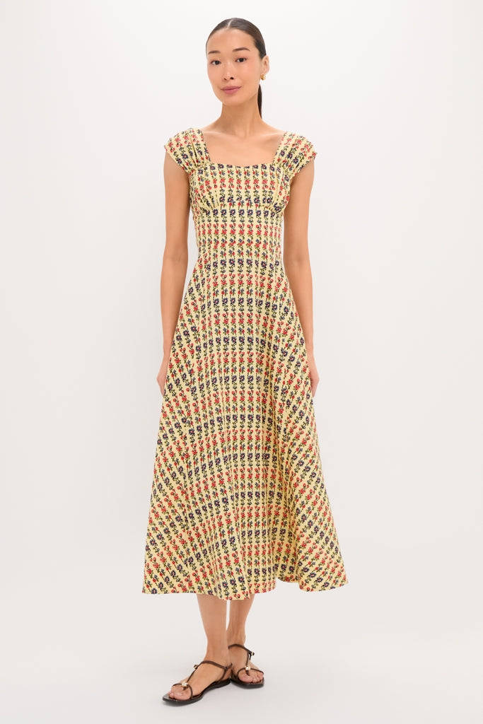 Victory Garden Floral Akins Maxi Dress