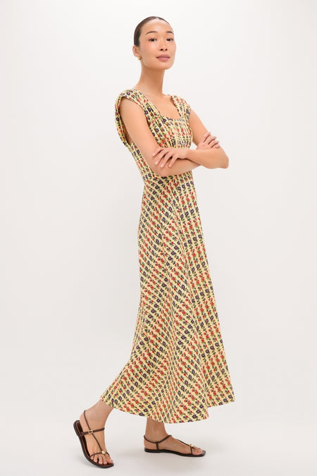 Victory Garden Floral Akins Maxi Dress