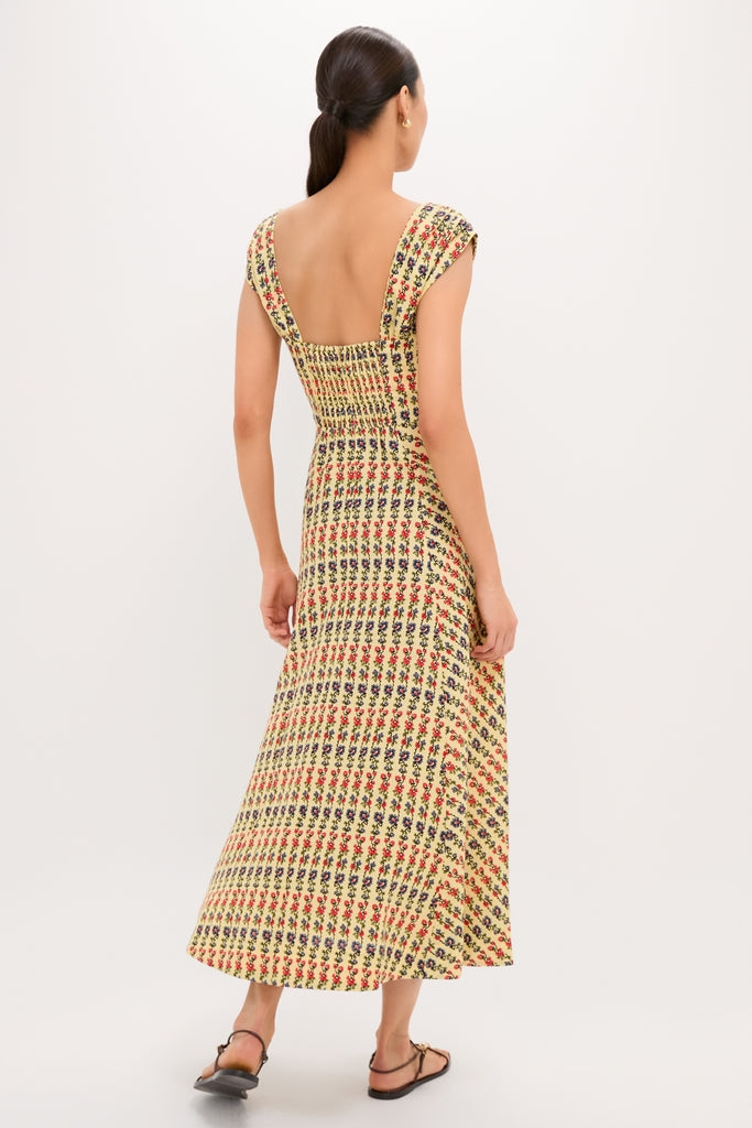 Victory Garden Floral Akins Maxi Dress