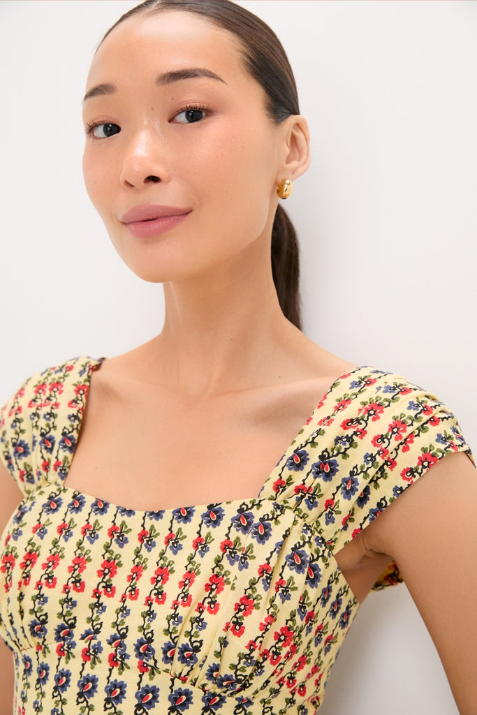Victory Garden Floral Akins Maxi Dress