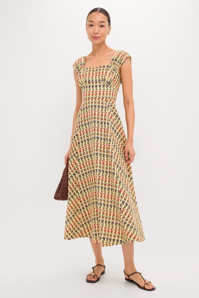 Victory Garden Floral Akins Maxi Dress