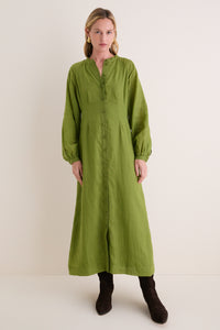 Cedar Green Button Down Granier Dress