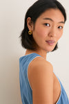 Provincial Blue Rope Belt Leonie Dress