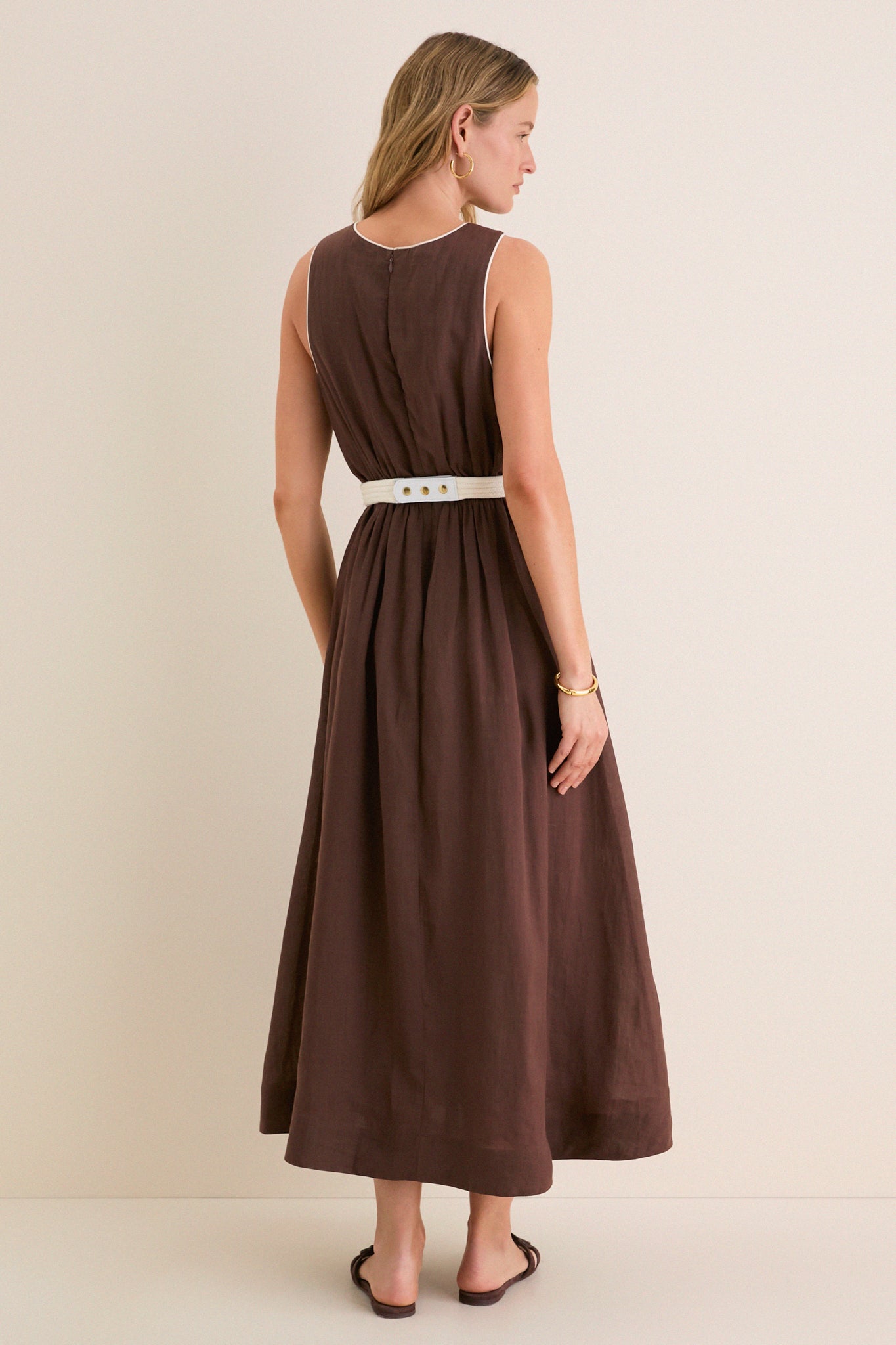 Tuckernuck Chestnut Rope Belt Leonie Dress Chestnut / XL