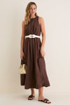 Chestnut Rope Belt Leonie Dress