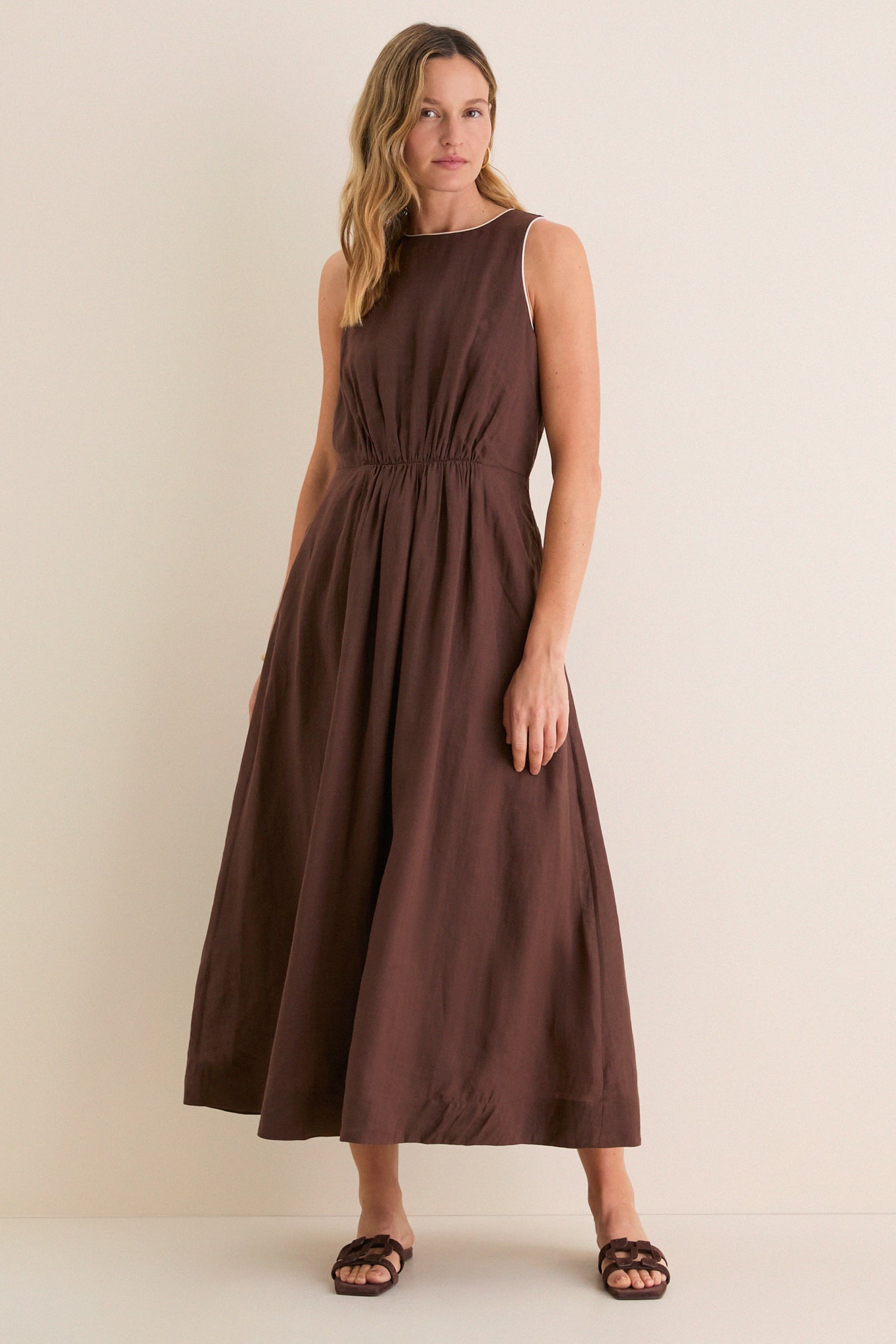 Tuckernuck Chestnut Rope Belt Leonie Dress Chestnut / XL