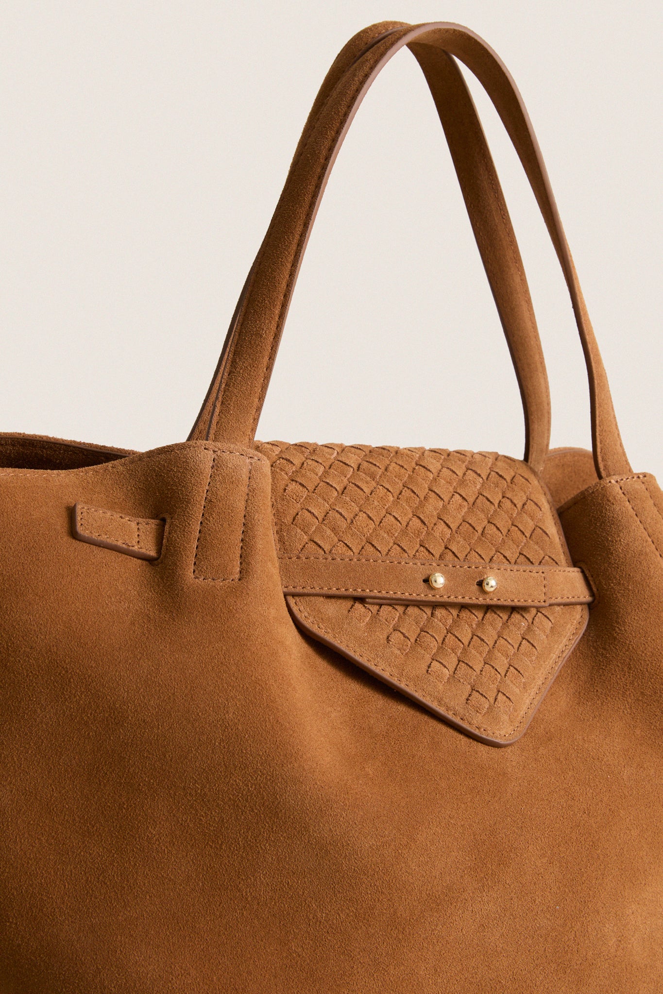 Camel Suede Blaine Tote