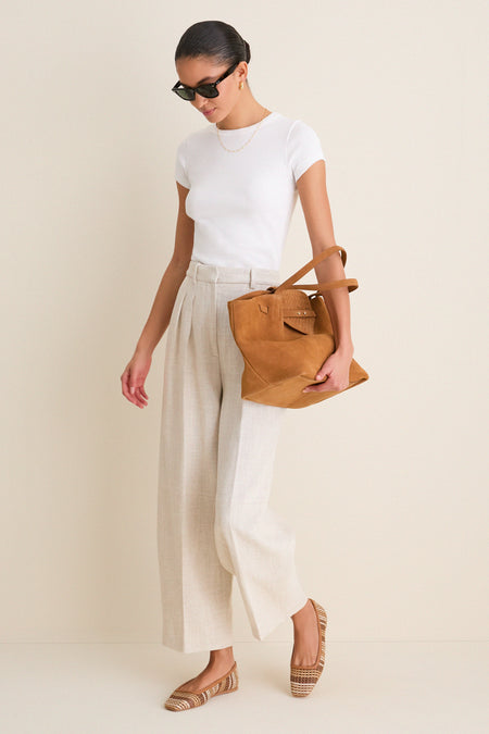 Camel Suede Blaine Tote