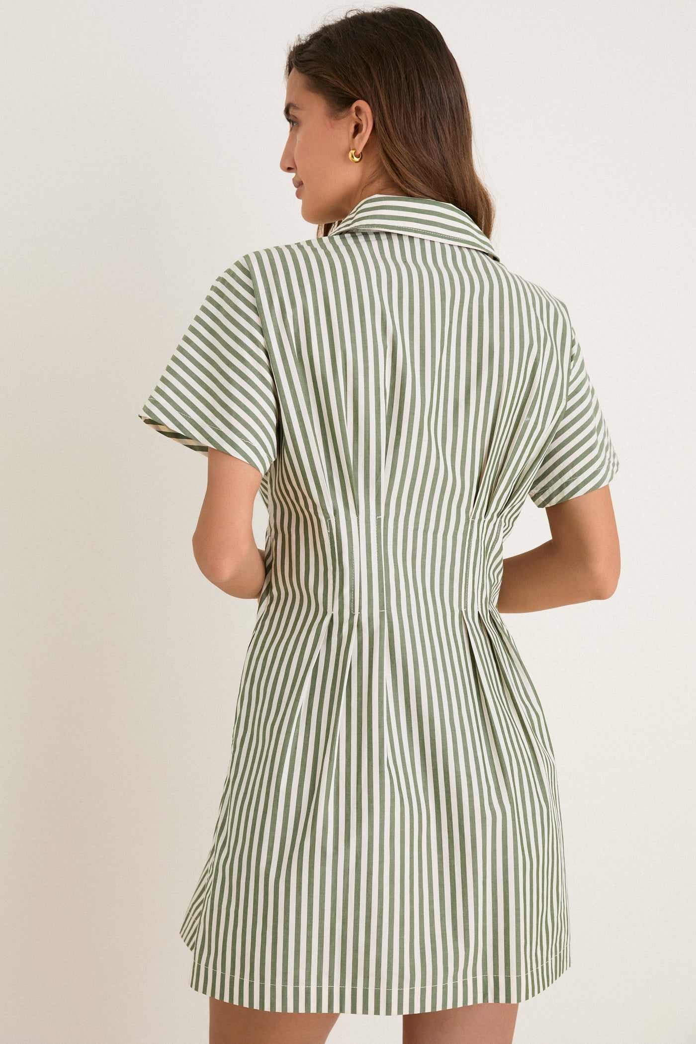 green emerald velvet dress Candy Cane Striped Seersucker Dress