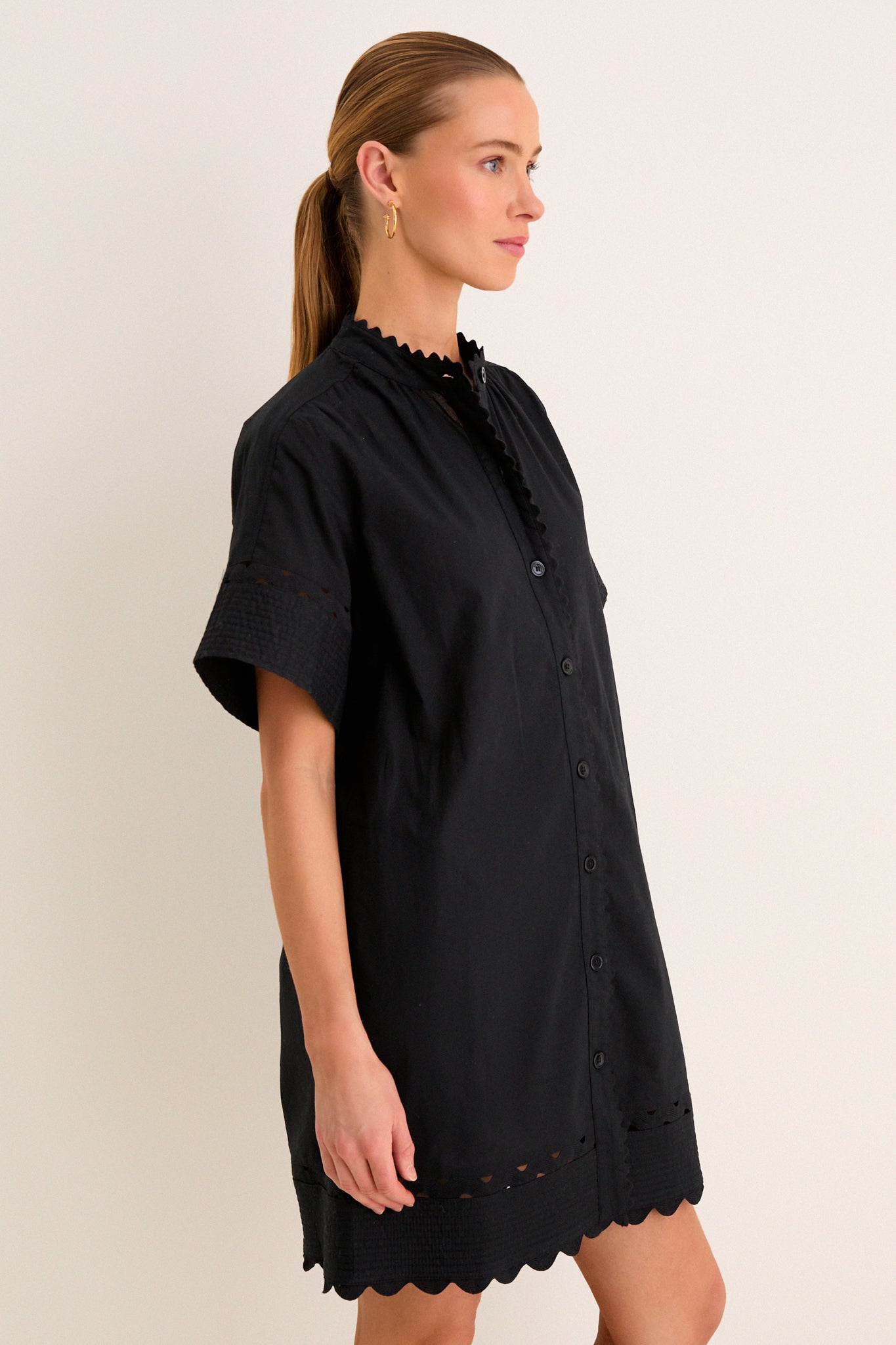 Black Linen Cornelia Dress