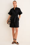 Black Linen Cornelia Dress