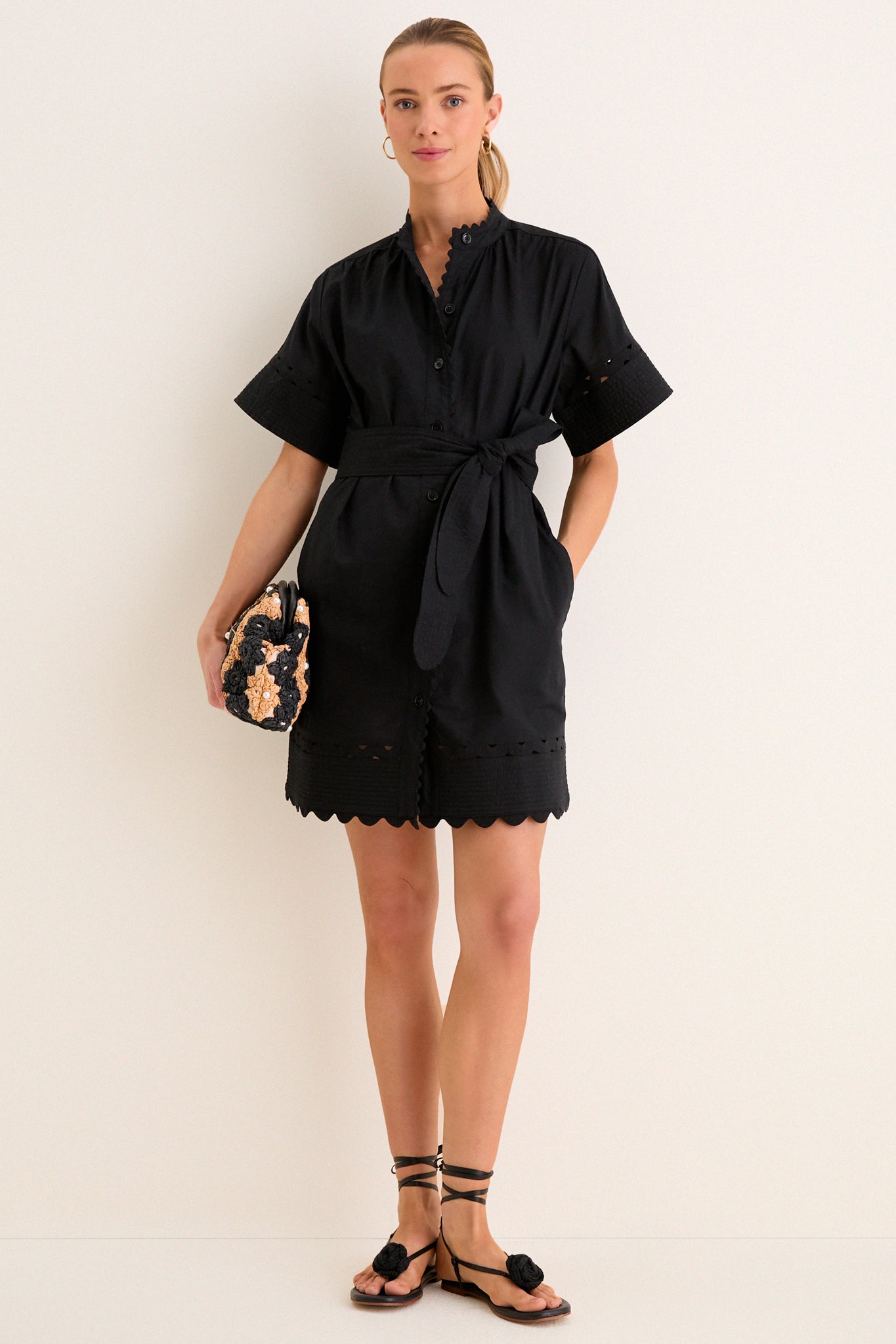 Black Linen Cornelia Dress