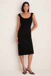 Noir Romy Midi Dress