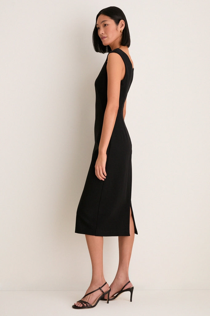Noir Romy Midi Dress