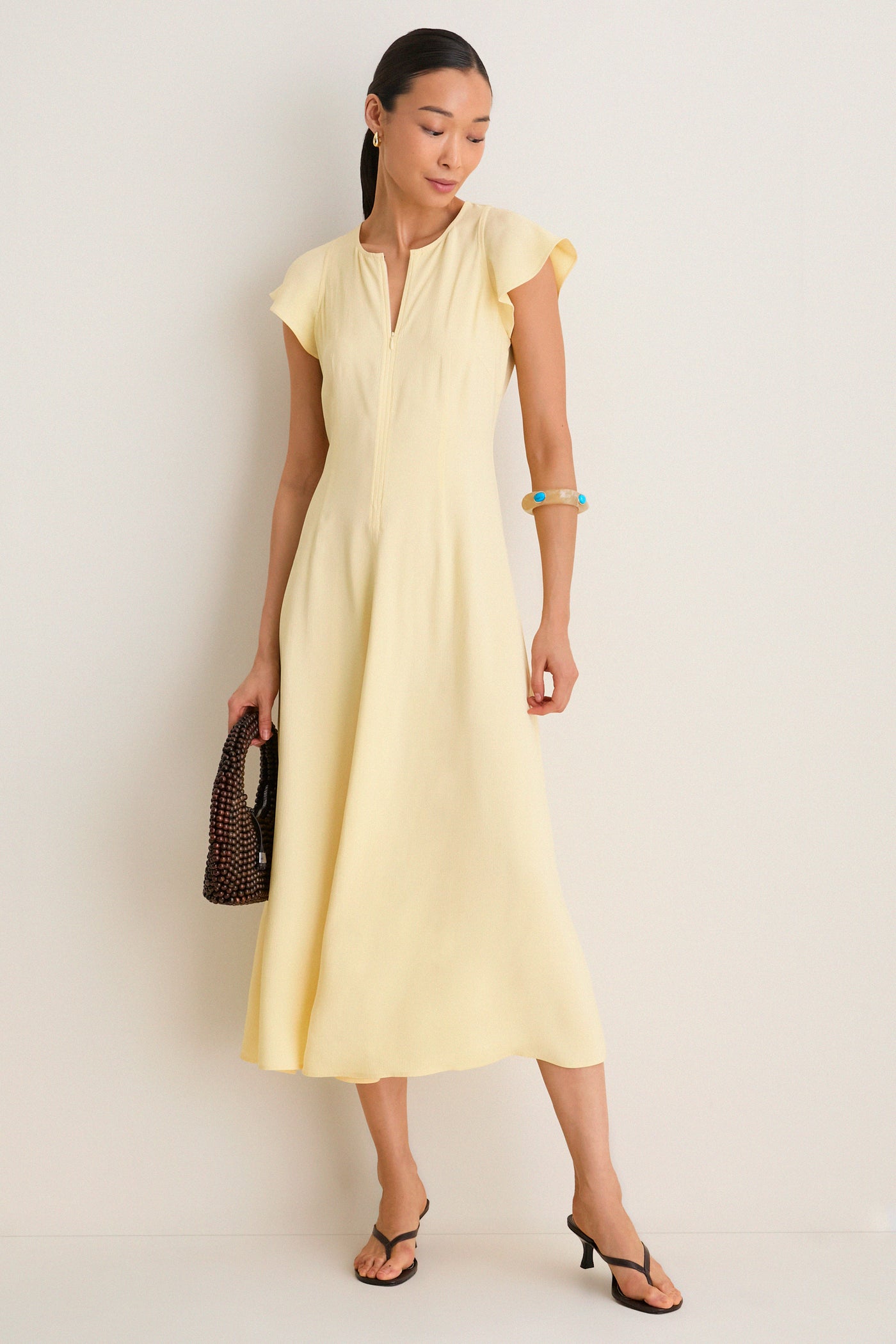 Double Cream Gisa Zip Dress