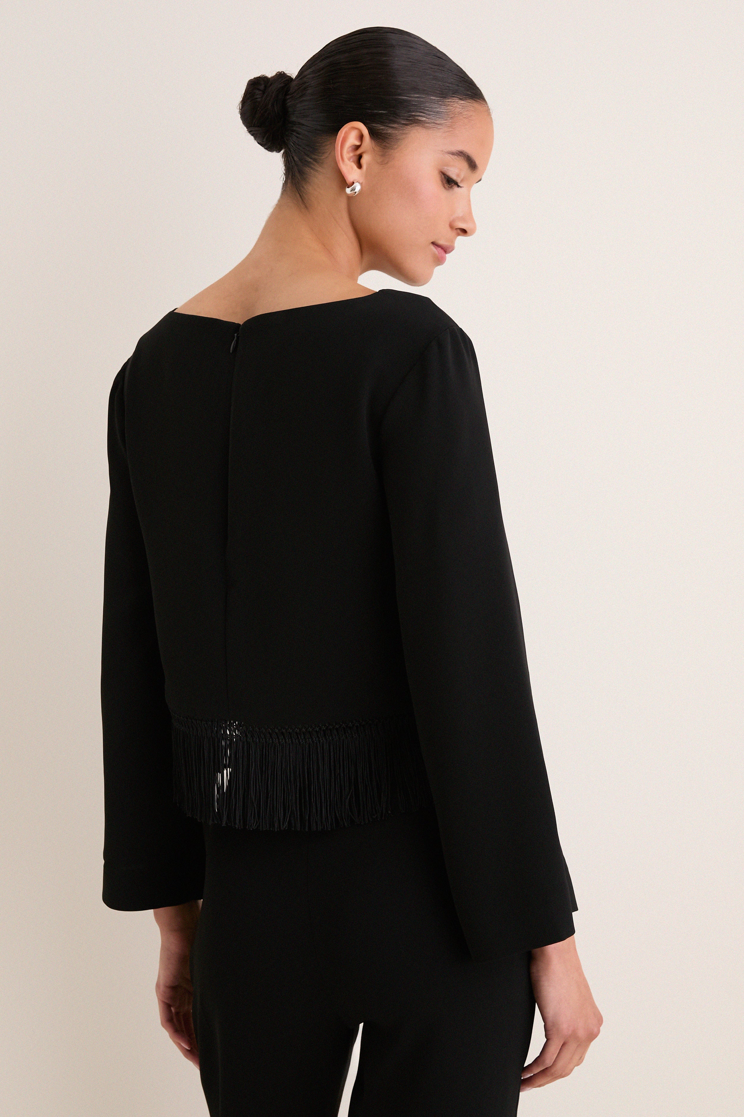 Black Bianca Blouse