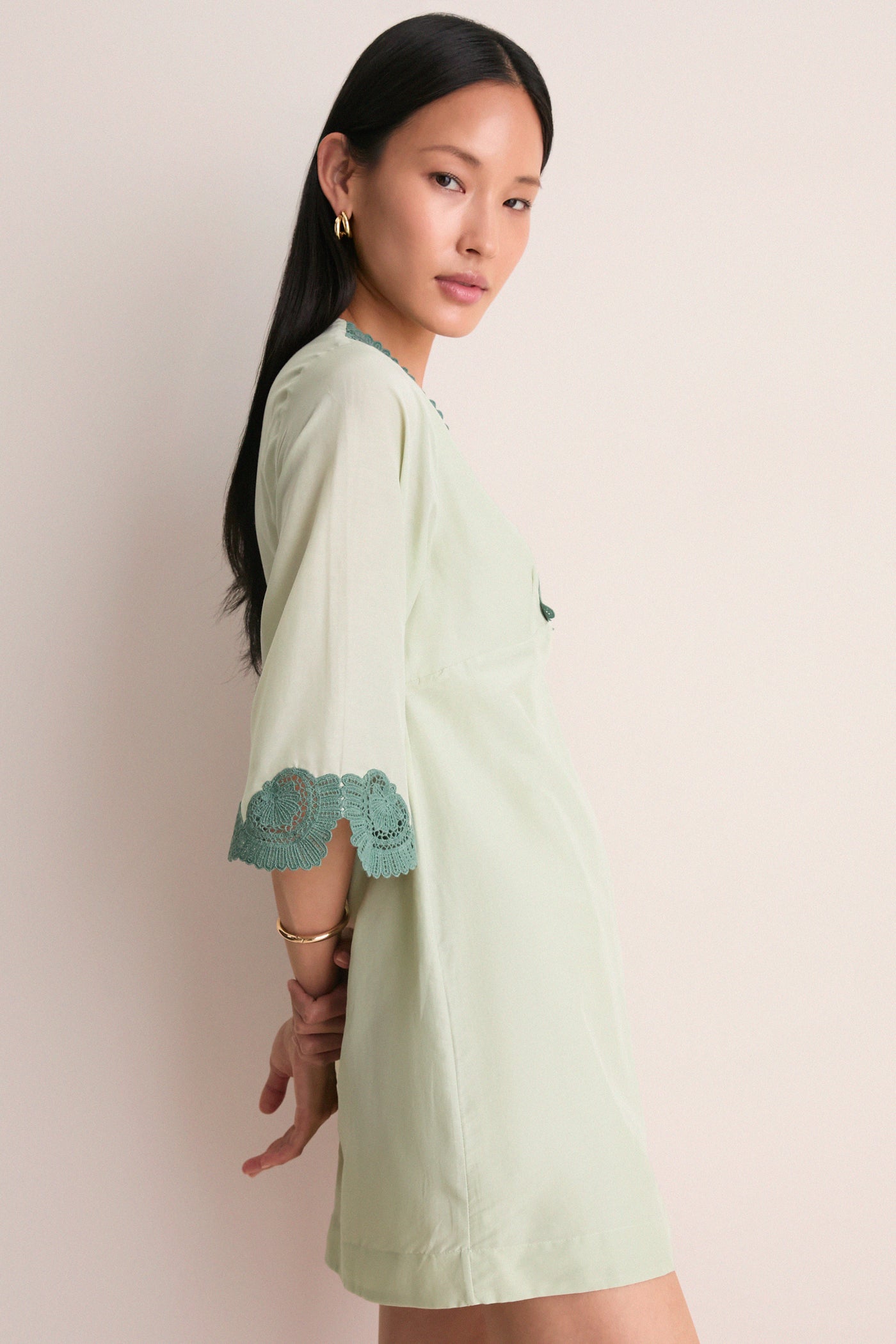 Green Darya Caftan