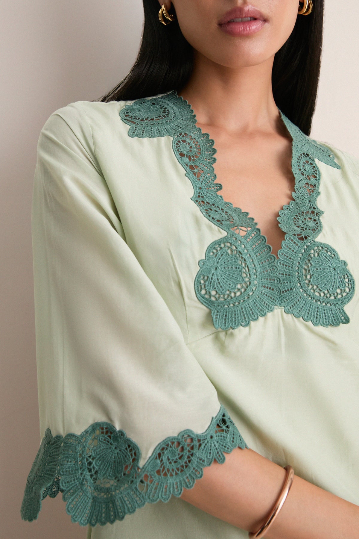 Green Darya Caftan