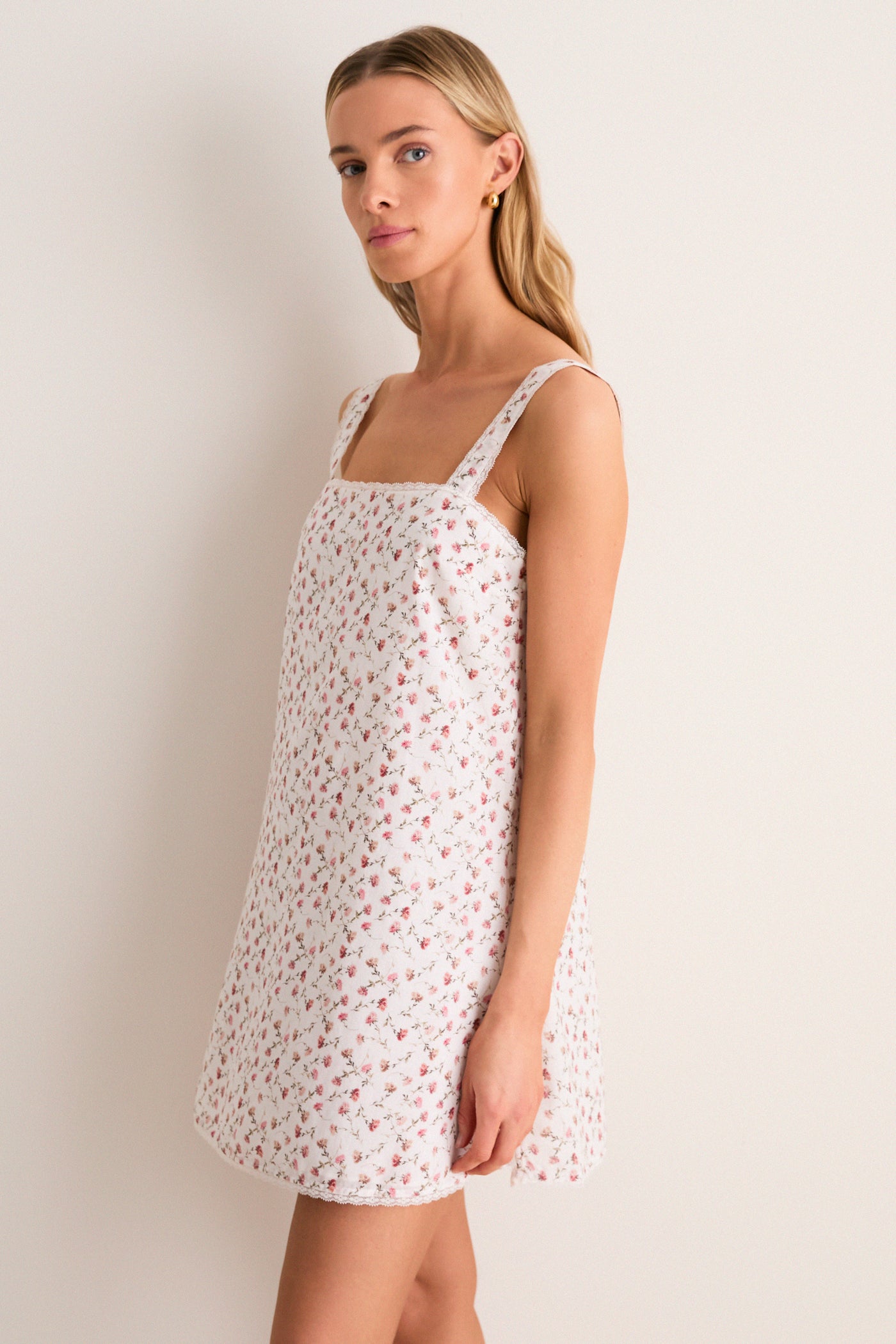 Watercolour Floral Charlotte Mini Dress