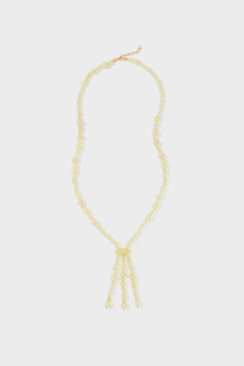 Yellow Beaded Nelly Necklace