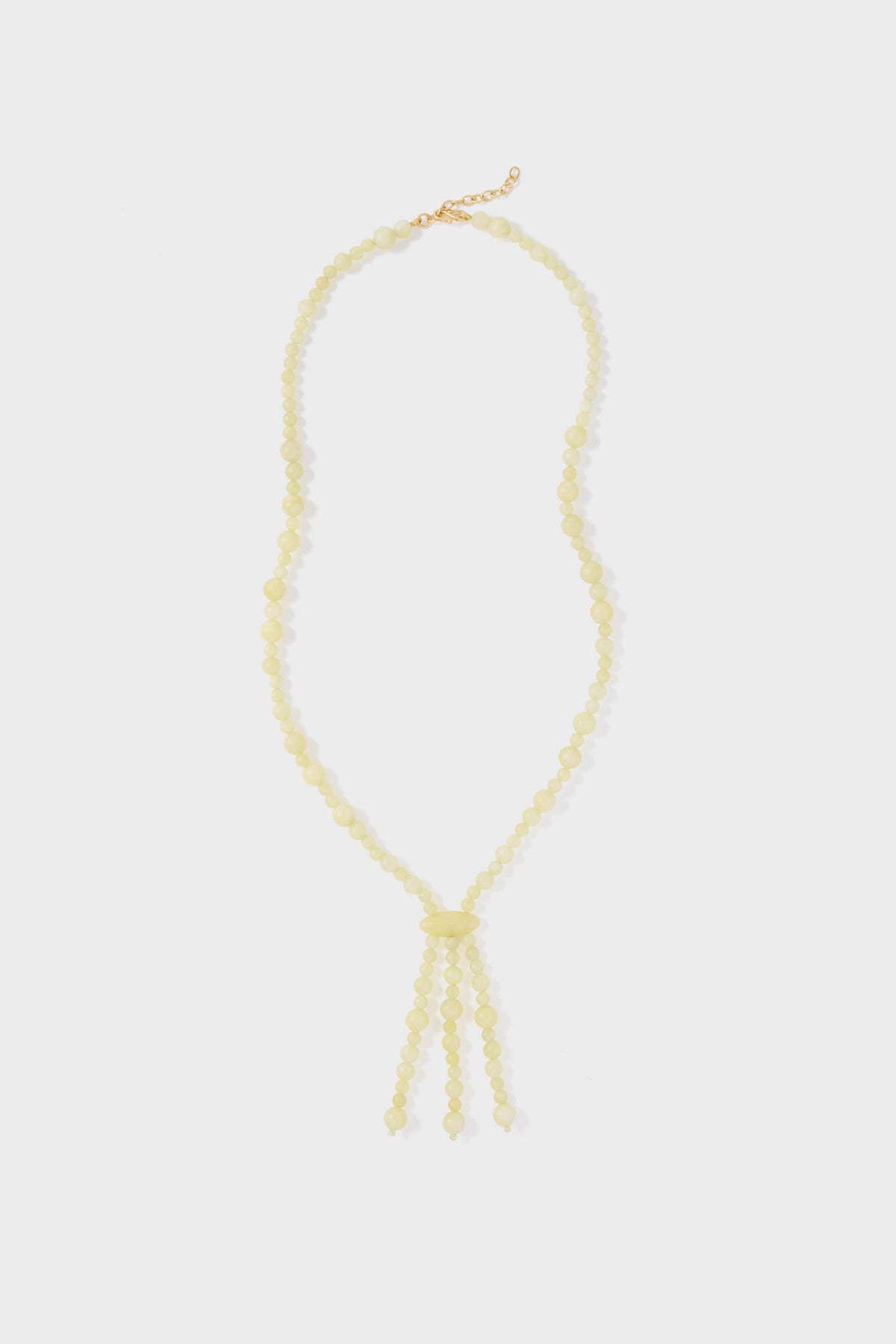 Yellow Beaded Nelly Necklace