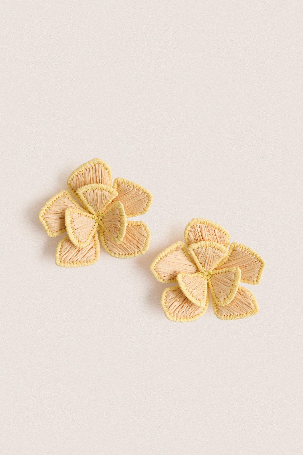 Butter Yellow Raffia Waverly Earrings