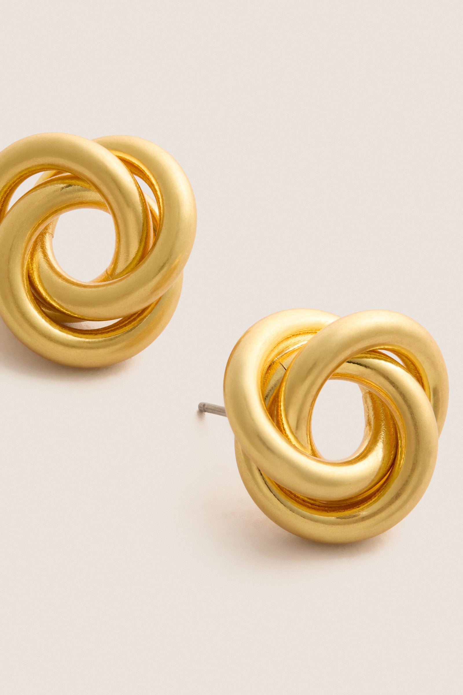 Gold Trinity Studs