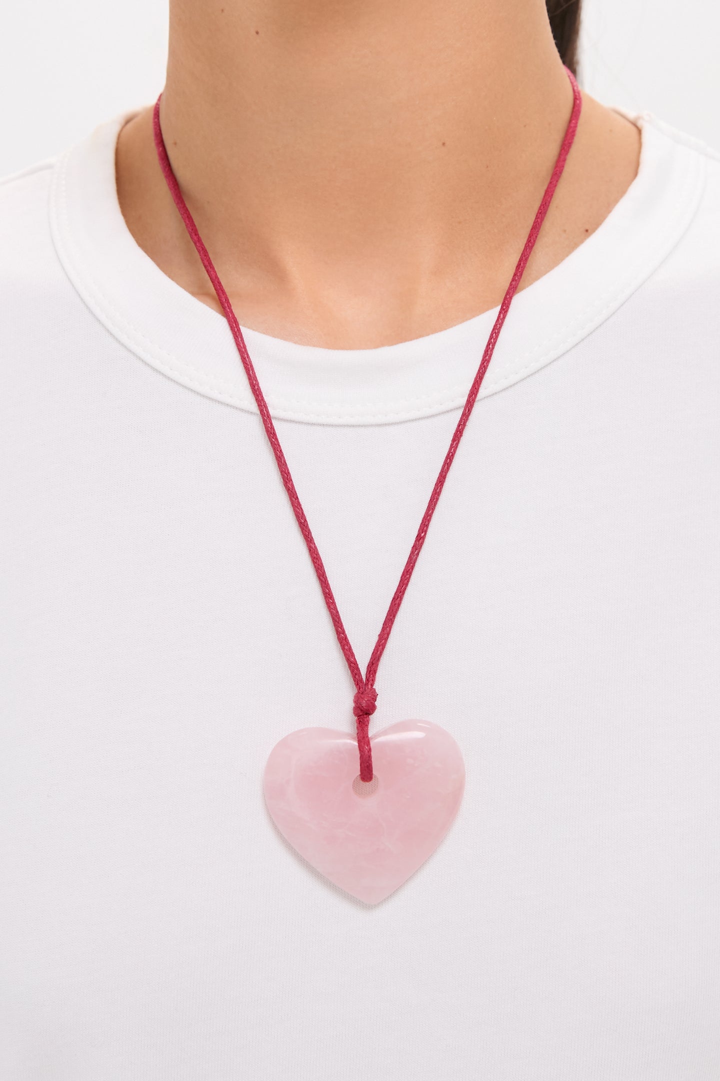 Blush Semi Precious Quartz Amelie Necklace
