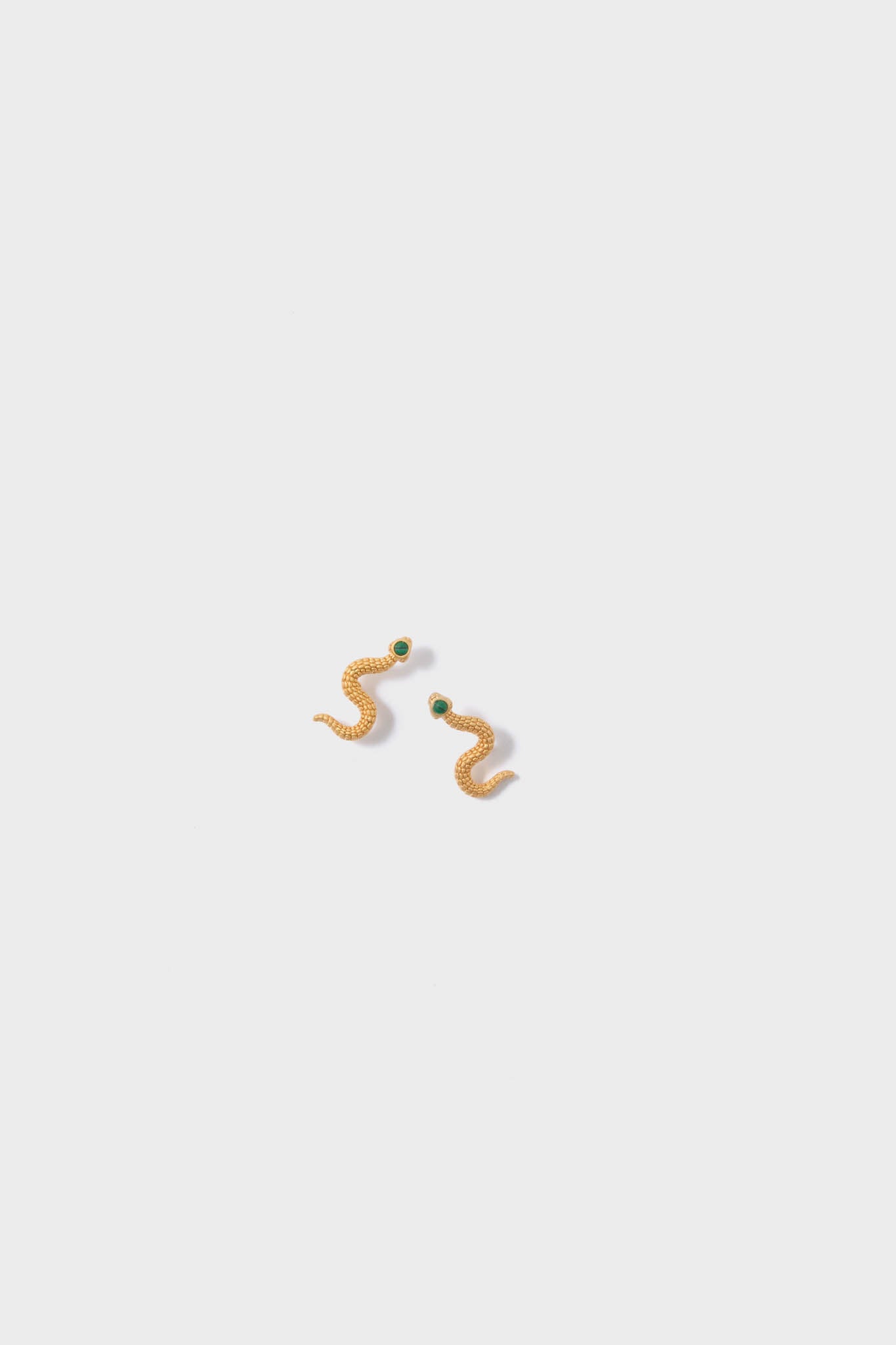 Gold Serpent Earrings