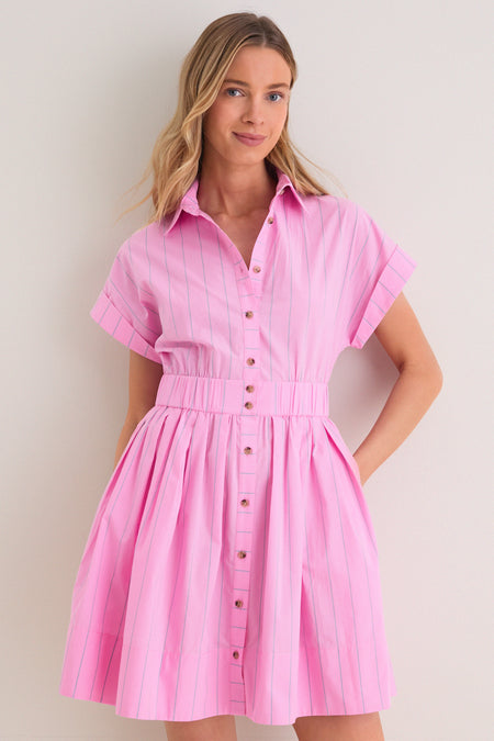 Watermelon Stripe Howard Dress